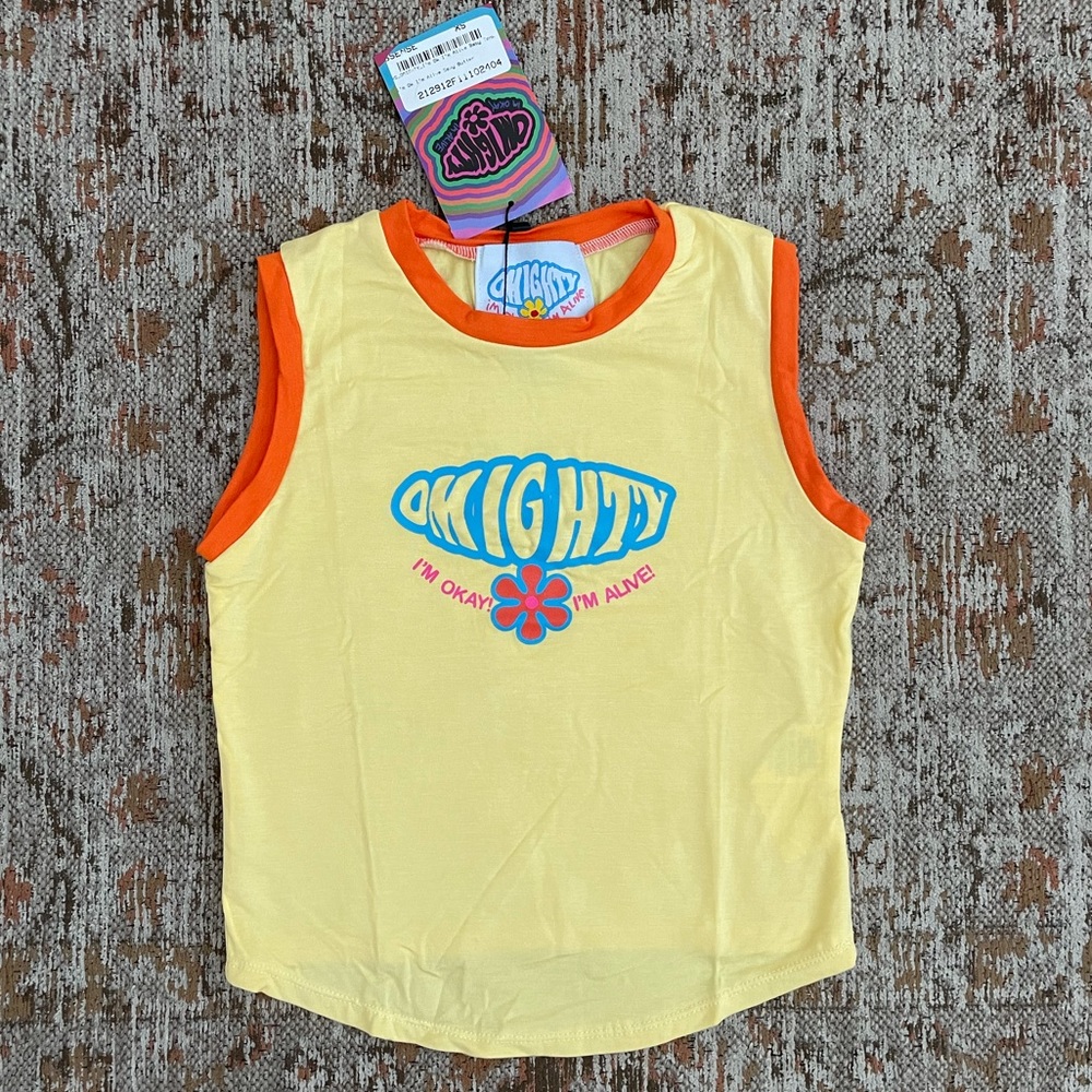 New Omighty IM OKAY IM ALIVE Baby Tank